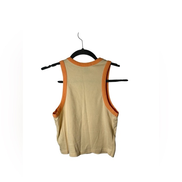 Forever 21 Women’s Graphic Tank Top Medium “Always Keep Smiling” Retro Ringer - Picture 5 of 6